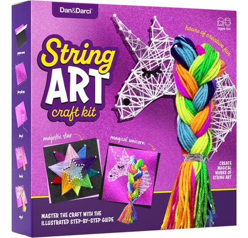 Dan & Darci String Art Craft Kit Para Niños Regalos De Para