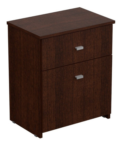 Mesa De Luz 1 Cajón + 1 Puerta Dakar 47 X 31 X 55 Mosconi Acabado Melamina Color Venezia