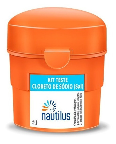 Imagem 2 de 3 de Kit Teste De Salinidade Para Piscina Nautilus Gerador De Sal