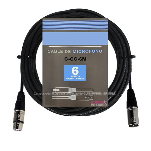 Imagen 7 de 10 de Cable Audio Microfono Canon Macho Canon Hembra Balanceado 6m