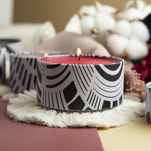 Tarros De Vela De Lata Para Hacer Velas Con Tapa 12 Unidades