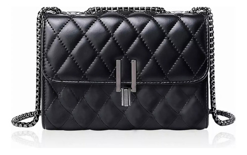 Bolso Cruzados Para Mujer,negra Bolso De Hombro Moda De Piel Color Negro