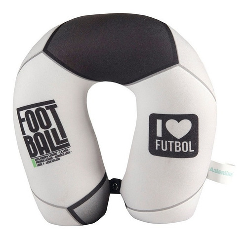 Imagen 3 de 6 de Almohada Cuello Viaje Relax Cómodo Pelota Fútbol Hombre Niño