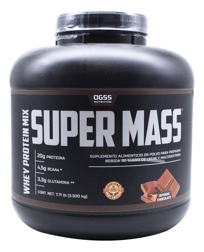 Super Mass Chocolate 3500 G Ogss Nutrition 20g De Proteina