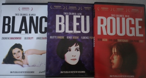 Dvd - Pack 3 Pelìculas - 3 Colores -blanco-azul-rojo 