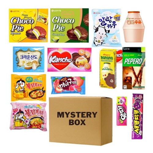 Caja Sorpresa 15 Pz Paquete Dulces Coreanos Dulces Variados