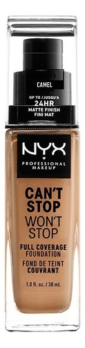 Base De Maquillaje Nyx Cosmetics Can´t Stop Won´t Stop Tono Camel
