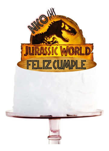 Jurassic World: Dominion Cake Topper Adorno Para Tortas  