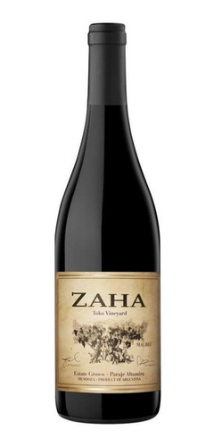 Vino Zaha Malbec 750ml. - Envíos