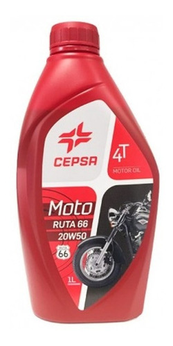 Aceite 20w50 Lubricante Cepsa Para Moto 4t Ruta 