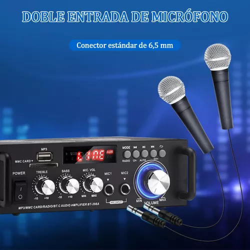 Amplificador De Audio Para Carro Bluetooth 2 Canales 600w