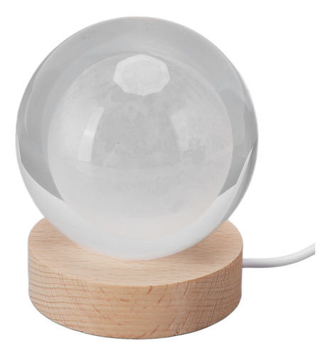 Lámpara De Noche De 3d Bola De Cristal Luz Nocturna
