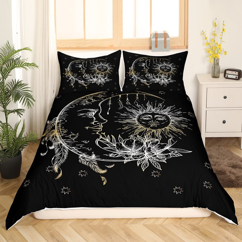 Juego De Funda Nórdica Queen Bohemian Bedding Set Boho Con