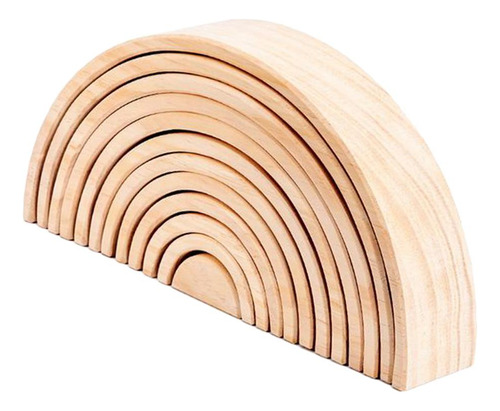 12 Unids De Bloques De Construcción Rainbow De , Si