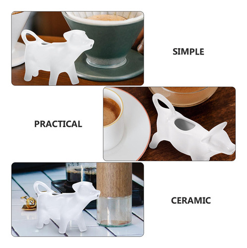 Jarra De Cerámica Para Leche Con Forma De Animales, 2 Unidad