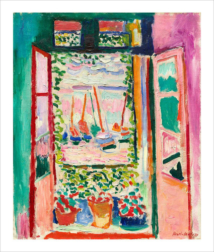 Lamina Fine Art La Ventana Abierta Henri Matisse 34x29  Myc