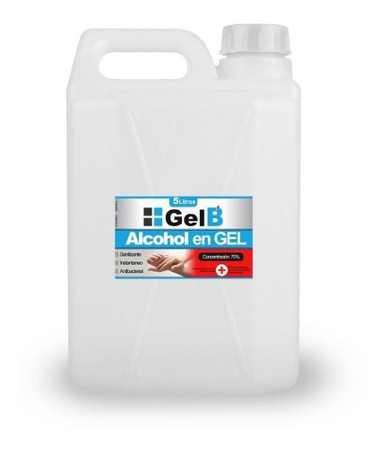 Alcohol En Gel Premiun 5 Litros Sanitizante Con Anmat