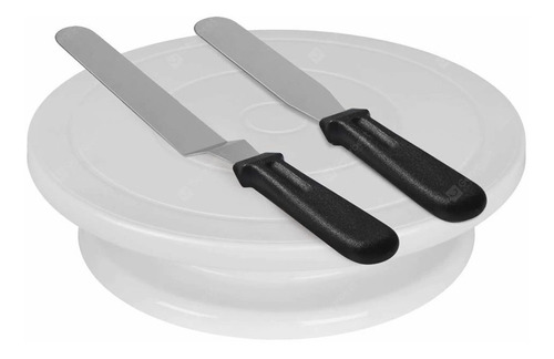 Plato Base Giratorio Pie Con 2 Espatulas Alisador Escalon