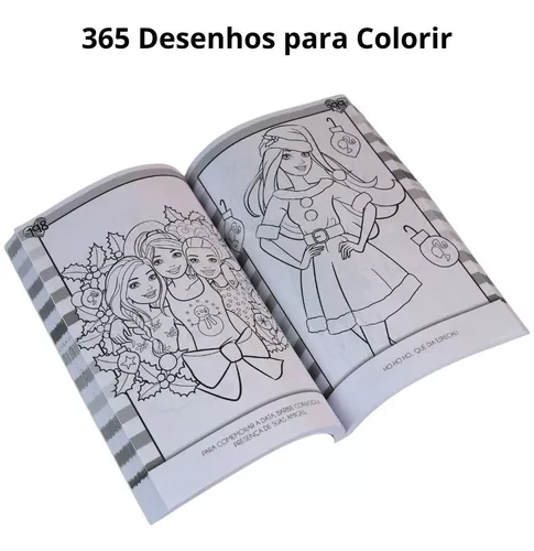 Livro 365 Desenhos para Colorir Barbie