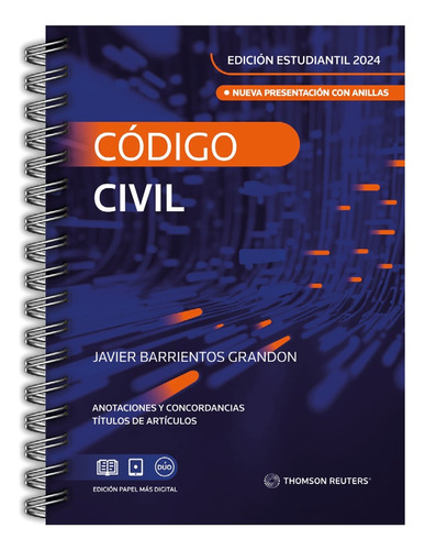 Código Civil 2024  Edición Estudiantil- Thomson Reuters