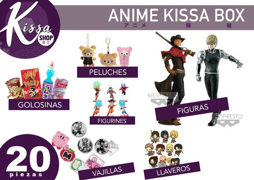 picture Animekissa.tv anime kissa box 20 piezas caja misteriosa y figura original