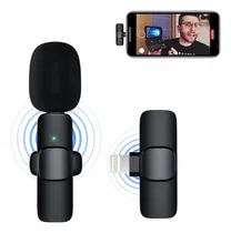 Comprar Microfono Corbatero Inalambrico K9 Compatible iPad iPhone Color Negro