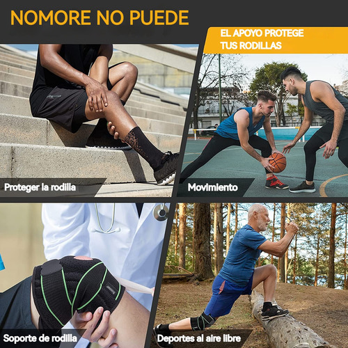 Rodillera Siyaa Deportiva Ajustable Para Gym 5mm