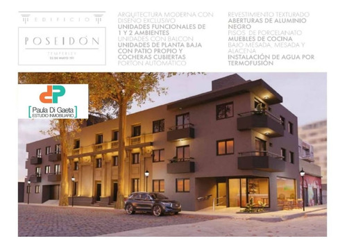 Imagen 1 de 5 de Departamento Monoambiente A Estrenar En Venta - Temperley
