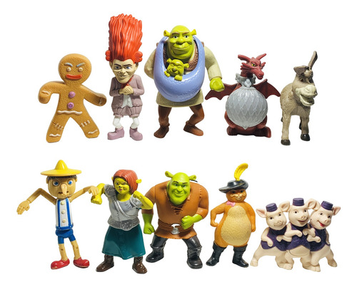 Muñecos Shrek Forever Mcdonald's 2010 Colección Completa