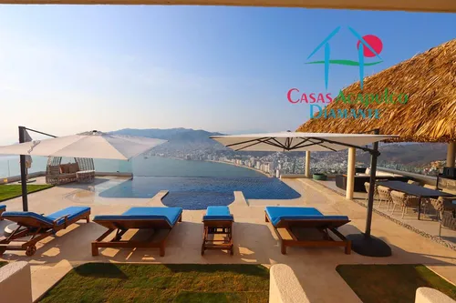 Cad Villa Emiliano. Con Terraza Con Alberca, Sala, Comedor, Bbq Y Vista A La Bahía De Acapulco