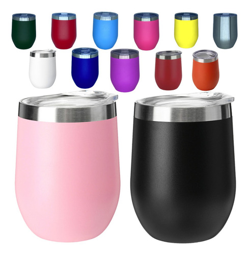 Copo Térmico Café Cerveja Inox Com Tampa Bebidas Cor Rosa Liso