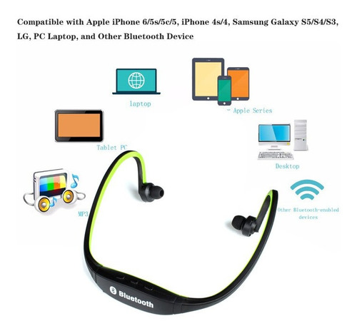 Imagen 7 de 9 de Auricular Sports Bluetooth Vincha Para Samsung A20 A30 A50
