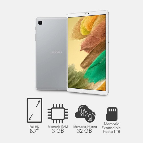 Imagen 2 de 9 de Tablet Samsung Galaxy Tab A7 Lite 32gb Silver 3gb + Regalo