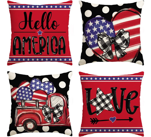Avoin Colorlife Hello America Love Truck Heart Fundas De Alm