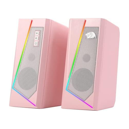 Altavoces De Escritorio Redragon Gs520 Rgb Color Rosa