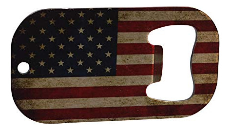 Abrebotellas Acero Inoxidable Usa Flag Resistente Herrumbre