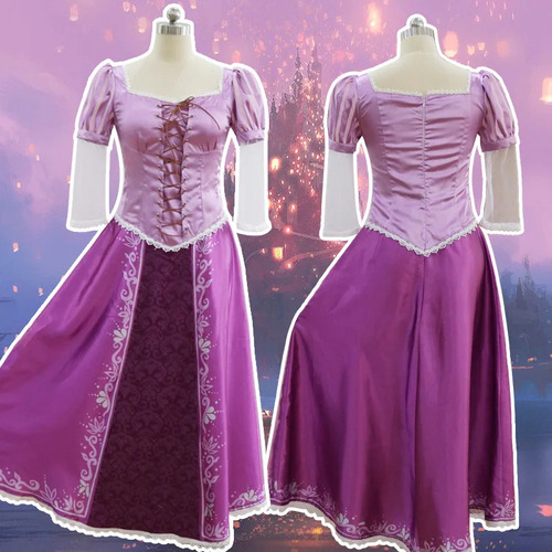 Disfraz De Princesa Rapunzel Para Cosplay De Rapunzel