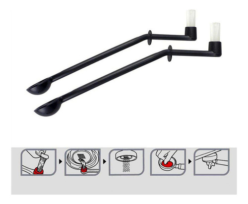 Limpiador De Cepillos Para Máquinas De Café, Nylon, Espresso