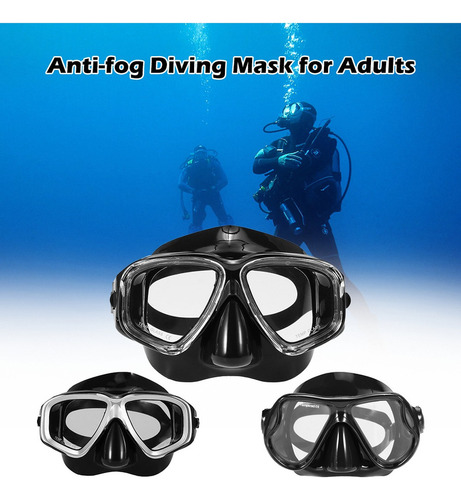 Lixada Adultos Freediving Mascarilla Antivaho Buceo Snorkel