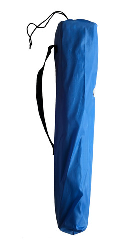 Imagen 2 de 10 de Mesa De Tela Plegable Con Portavasos Con Funda Azul Iael