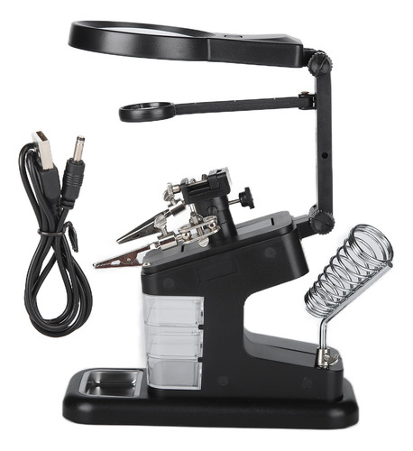 Lupa Th7026 De Escritorio Para Soldadura Con Luz Led De 10 L