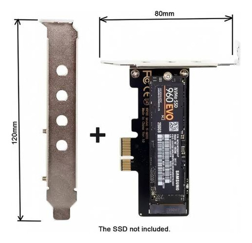 Adaptador Convertidor Nvme Pci E Express Ssd M.2 Pcie M2