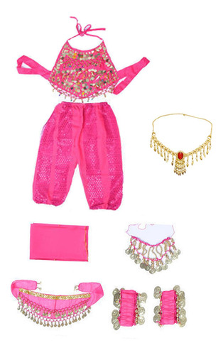 Conjunto De Trajes De Danza Del Vientre Para Niños, Traje