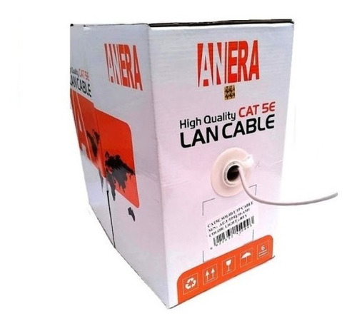  Rollo De Cable Utp Anera Ca5 305m Blanco Red Datos Cámaras