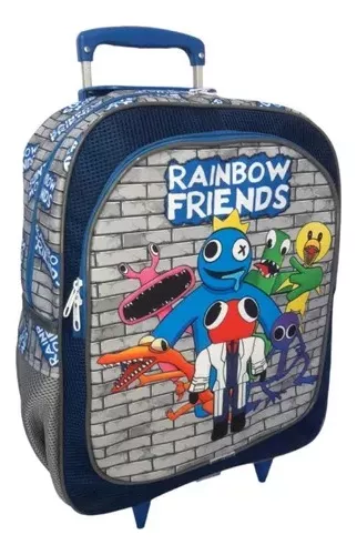 Kit Mochila Rainbow Friends Amigos Do Azul Babão Costas G F5