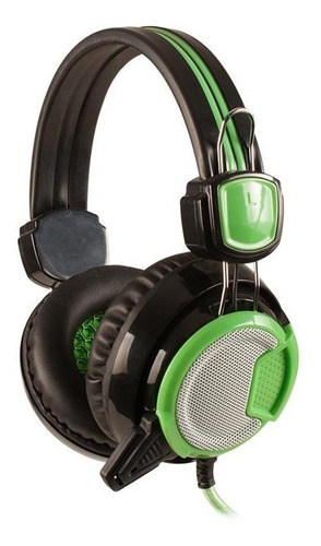 Auriculares Hd Gamer Noga Stormer Neon Micrófono Power Bass Color Verde