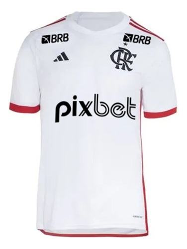 Manto Flamengo Jogo 2 2024 + De La Cruz 18 + Kit Patrocínio
