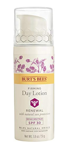 Loción De Día Reafirmante De Renovación Burts Bees Spf 30, 1