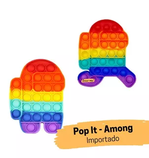 Pop Its Among Importado Silicona Multicolor Fidget Pop It