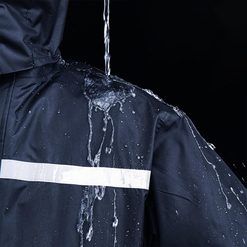 Traje De Lluvia Con Puños Ajustables Para Hombre, Chaqueta